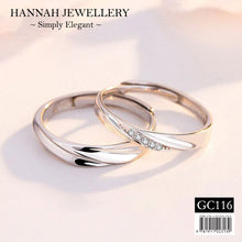 Load image into Gallery viewer, 【GC116】Korean Silver Lining Couple Ring