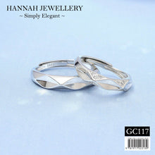 Load image into Gallery viewer, 【GC117】Korean Geometric Faceted Couple Ring