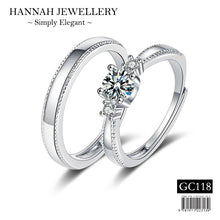 Load image into Gallery viewer, 【GC118】Korean Classic Diamond Couple Ring