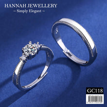 Load image into Gallery viewer, 【GC118】Korean Classic Diamond Couple Ring