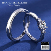 Load image into Gallery viewer, 【GC118】Korean Classic Diamond Couple Ring