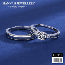 Load image into Gallery viewer, 【GC118】Korean Classic Diamond Couple Ring