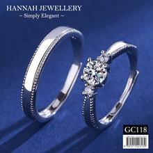 Load image into Gallery viewer, 【GC118】Korean Classic Diamond Couple Ring