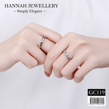 Load image into Gallery viewer, 【GC119】Korean Block Chain Couple Ring