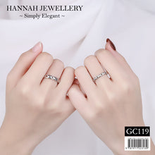 Load image into Gallery viewer, 【GC119】Korean Block Chain Couple Ring