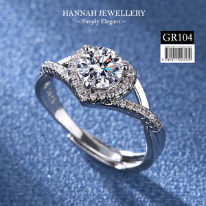 【GR104】Korean Love Shape Ring