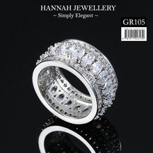 Load image into Gallery viewer, 【GR105】Korean Major LINES Diamond Rings (Size 6, 7 &amp; 8)