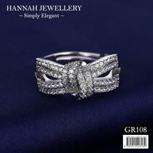 Load image into Gallery viewer, 【GR108】Korean 2 Line Diamond Ring