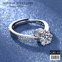 Load image into Gallery viewer, 【GR110】Korean Crown Tapered Diamond Ring