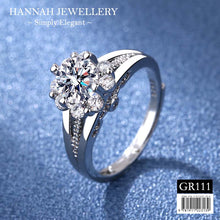 Load image into Gallery viewer, 【GR111】Korean Floral Diamond Ring