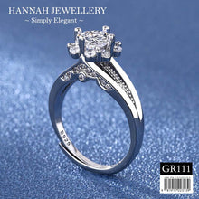 Load image into Gallery viewer, 【GR111】Korean Floral Diamond Ring