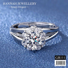 Load image into Gallery viewer, 【GR111】Korean Floral Diamond Ring