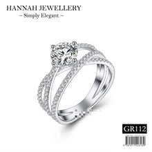 Load image into Gallery viewer, 【GR112】Korean Crossover Diamond Ring