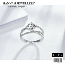 Load image into Gallery viewer, 【GR112】Korean Crossover Diamond Ring