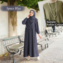 Load image into Gallery viewer, Lahifa Tunic Jumbo + Tudung Set B  (Size 6xl ~ 10xl)