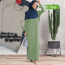 Load image into Gallery viewer, Vardah Italian Crumple Cotton Jubah B