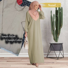 Load image into Gallery viewer, Vardah Italian Crumple Cotton Jubah B